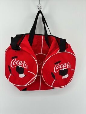 Coca-Cola FIFA Soccer Red Sports Duffle Bag